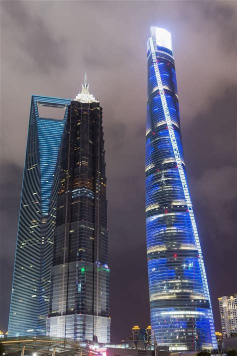 上海中心大厦灯光秀完整版