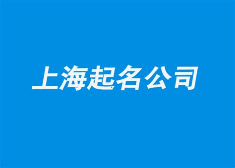 上海公司起名服务
