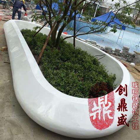 上海公园玻璃钢种植池造型