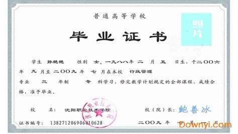 上海大学毕业证专题模板