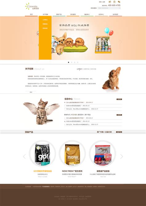 上海宠物网站设计