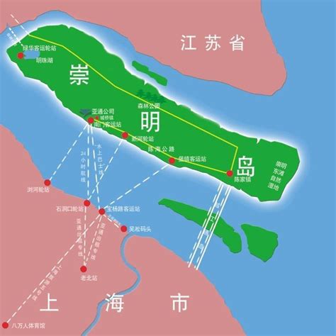 上海崇明岛地图高清