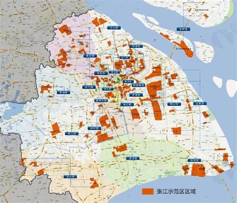上海张江高科技产业园地图