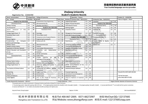 上海成绩单翻译收费标准