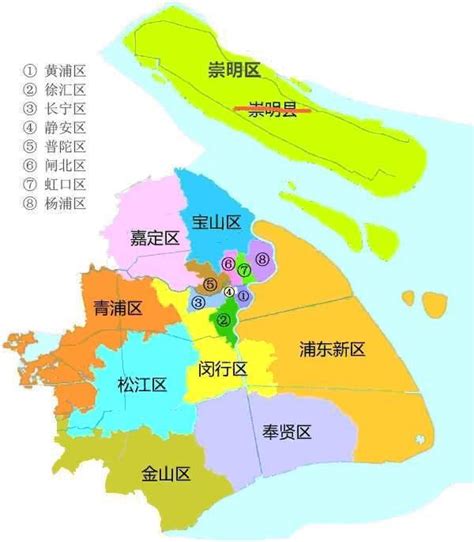上海有哪些区