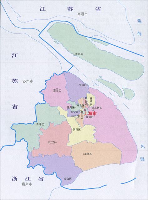 上海松江地图区域划分