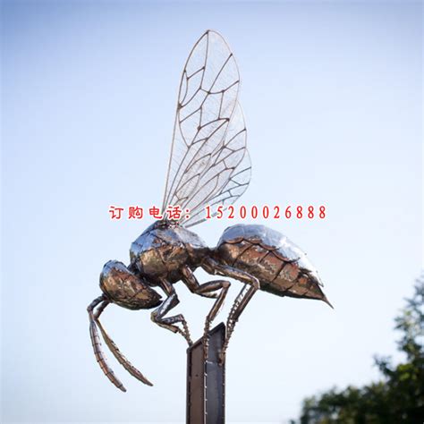 不锈钢蜜蜂雕塑定制