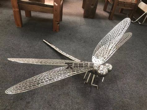 不锈钢蜻蜓雕塑加工