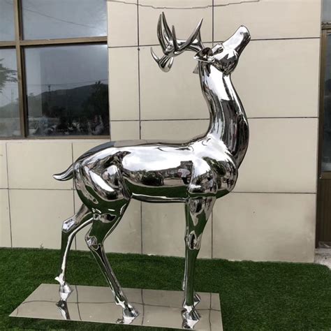 不锈钢鹿雕塑定制生产厂家