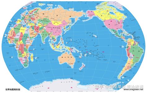 世界地图国家颜色区分