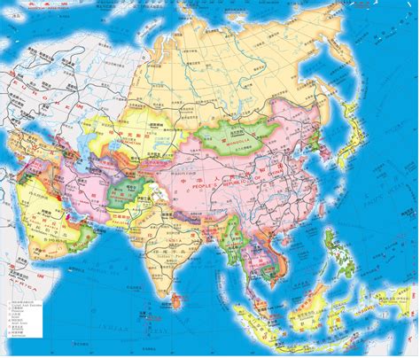 东亚地图中文版全图