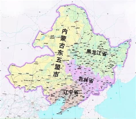 东北三省地图高清版