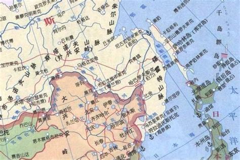 东北亚地图高清中文版