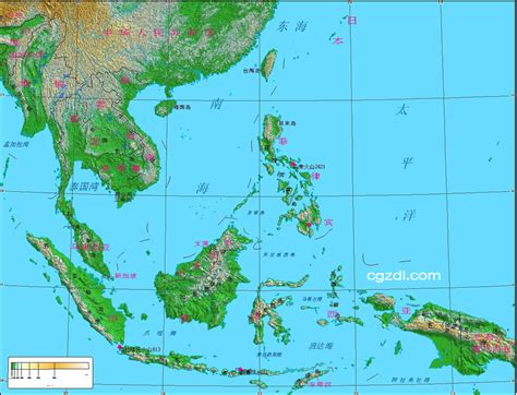 东南亚地图高清版大图