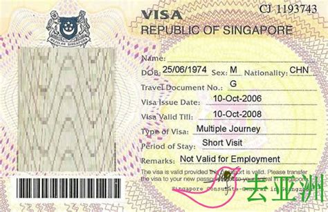 中国公民去新加坡签证