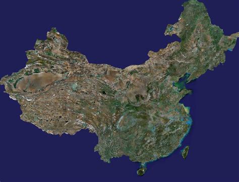 中国卫星地图图片