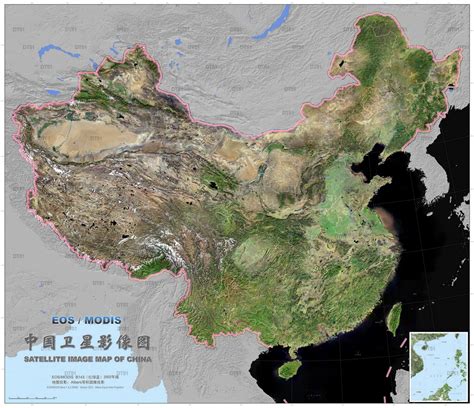 中国卫星地形图全图