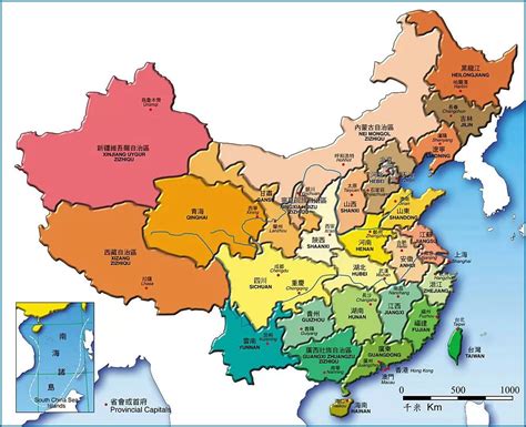 中国各省区地图高清版