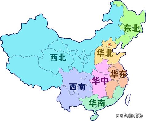 中国地图区域划分图