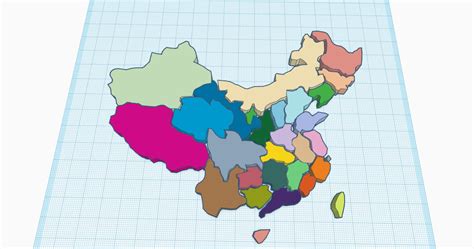 中国地图拼图视频