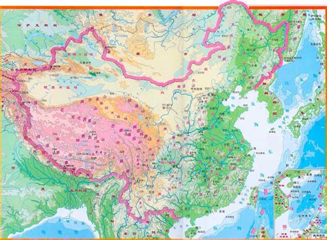 中国地形全图可放大