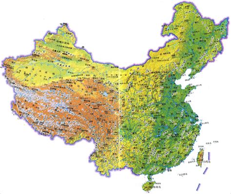 中国地形图高清电子版