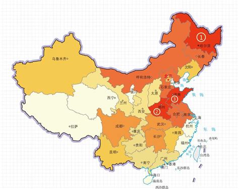 中国大陆省份面积排名