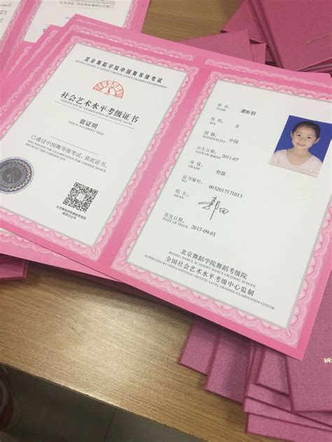 中国最新舞蹈证书