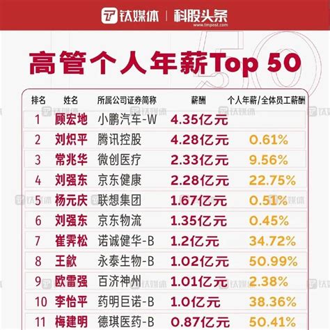 中国电网高管薪酬排名