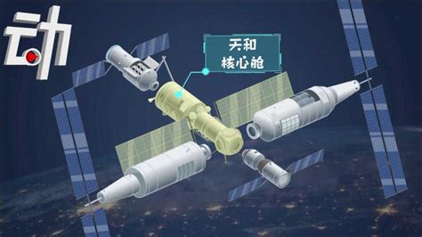 中国空间站组装动画视频