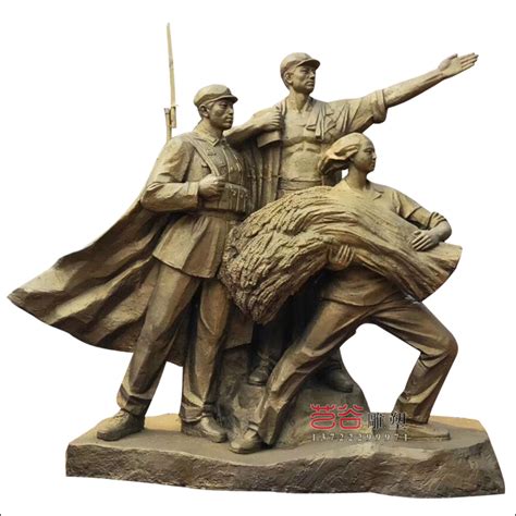 中国红军雕塑图片