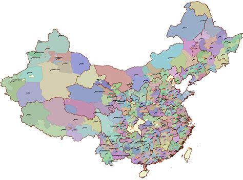 中国行政区划图