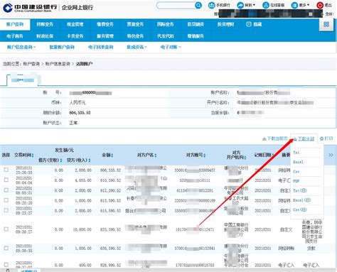 中国银行企业网上银行怎么下载流水账单