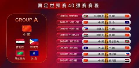 中国队40强赛赛程