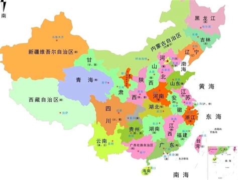中国34省份表格