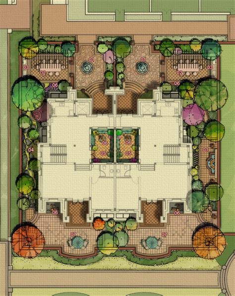 中式园林别墅设计平面图