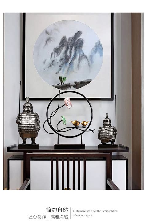 中式客厅木摆件装饰