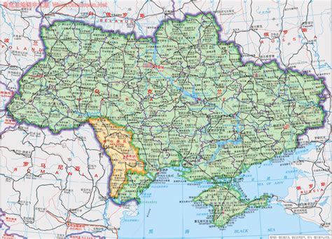 乌克兰中文地图详细到镇
