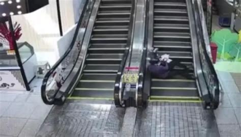 乘电扶梯事故视频