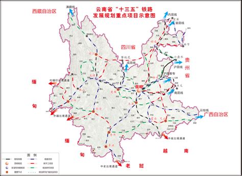 云南铁路地图