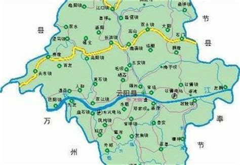 云阳县主城区地图