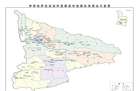 伊犁地区行政地图