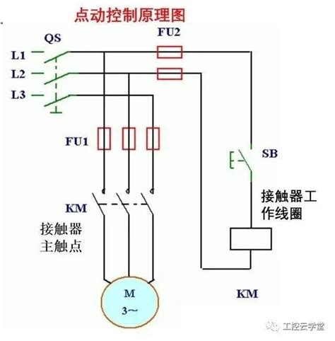 位移传感器控制电动机电气原理图
