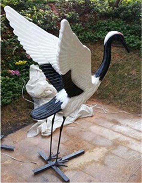 佛山玻璃钢仙鹤雕塑