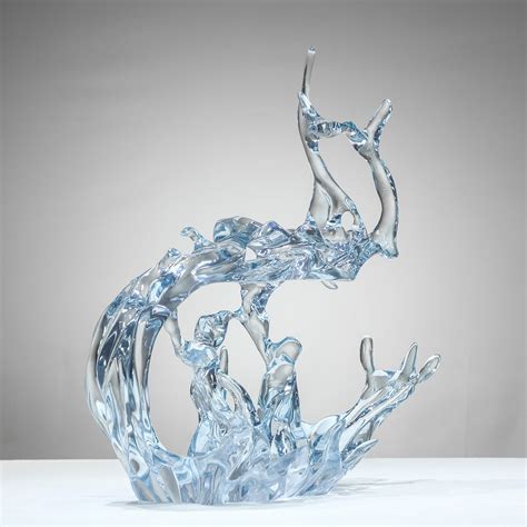 佛山透明玻璃钢雕塑摆件