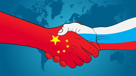 俄中友谊握手