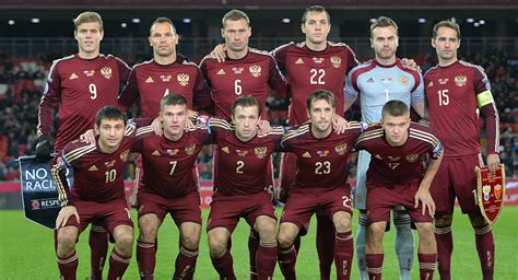 俄罗斯足球国家队实力排行榜