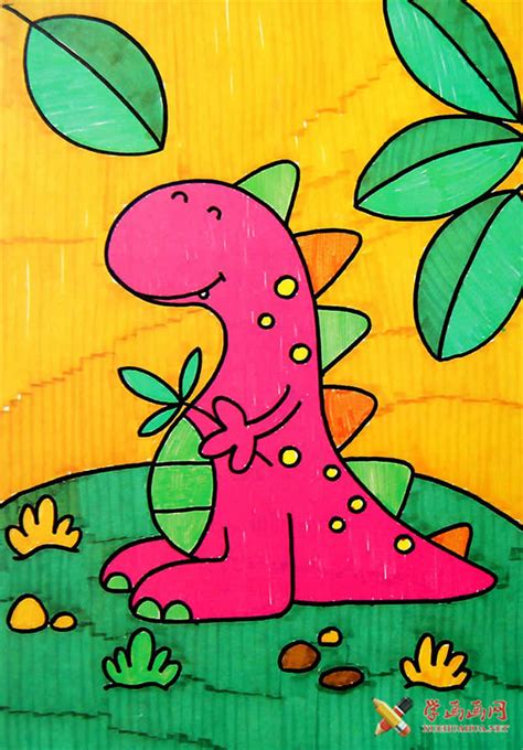 儿童恐龙图画