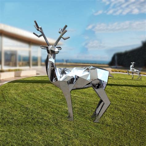 公园景观小品不锈钢动物雕塑定制
