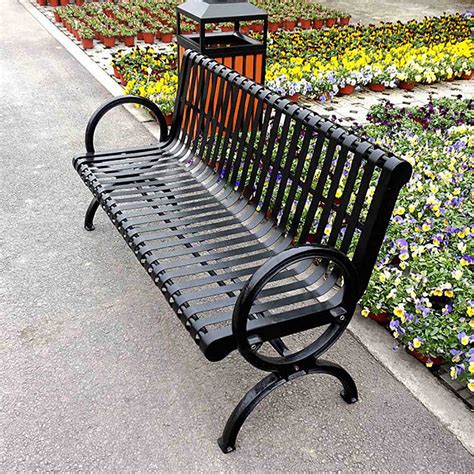 公园铸铁休闲椅的材质